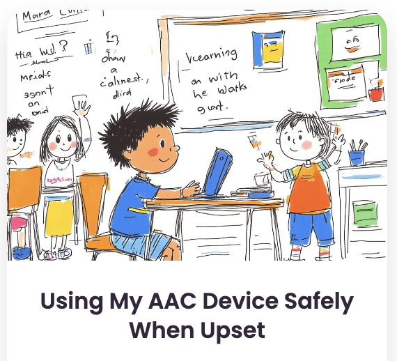 Social story about using my AAC device