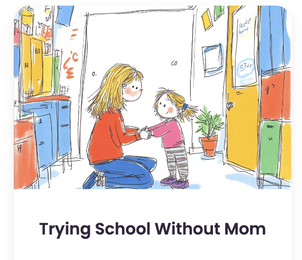 Social story about trying school without mom Social story about trying school without mom